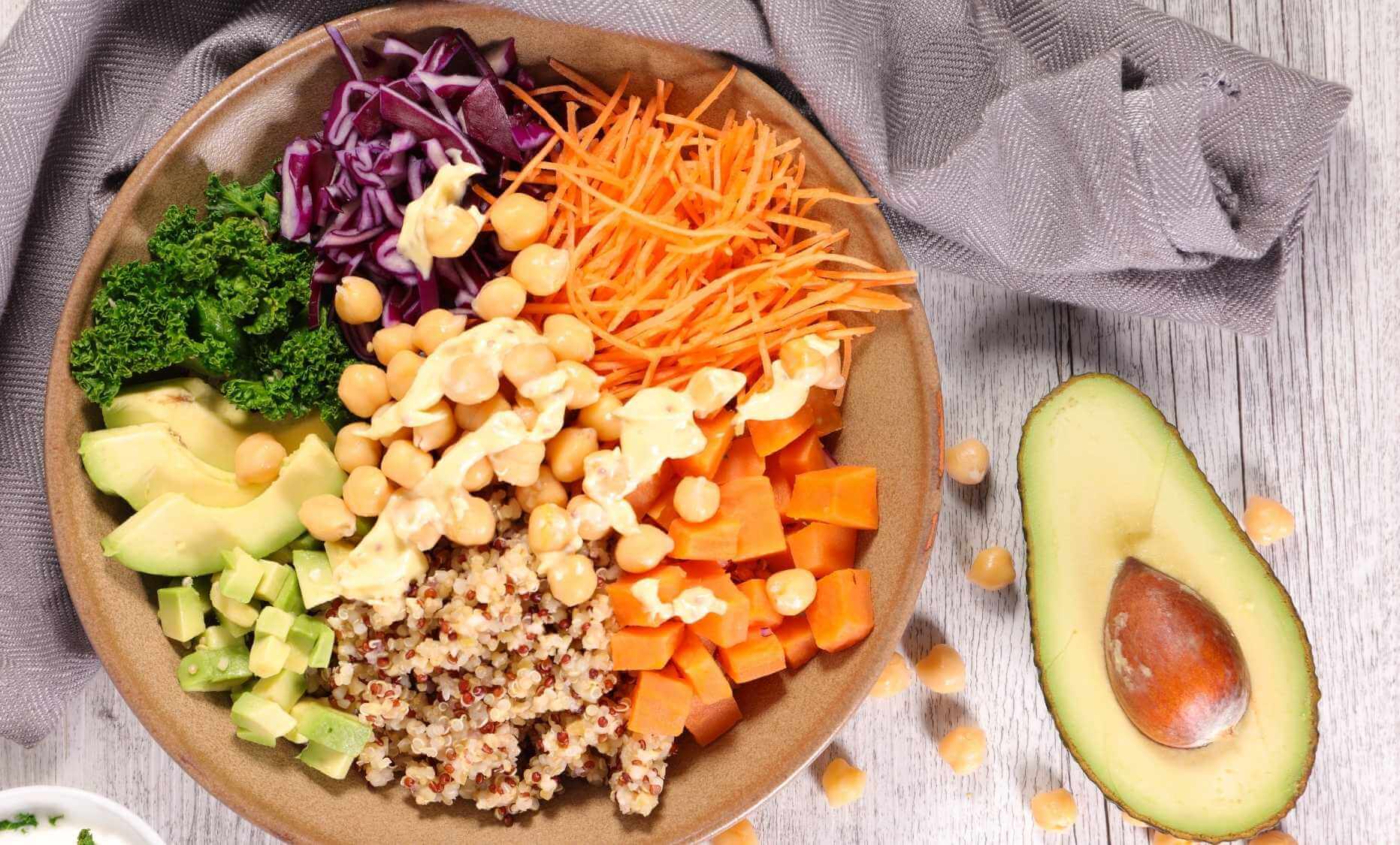 Bowl de Ensalada Verde y Quinua - Recetas