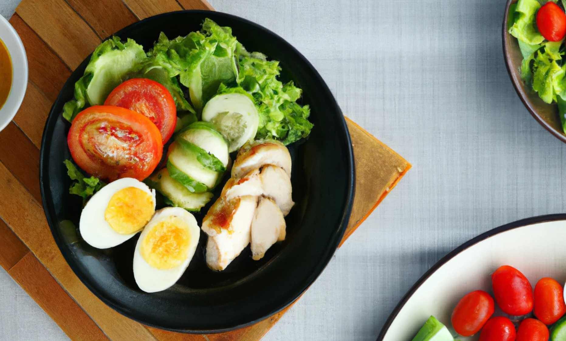 Pechuga de pollo a la plancha con ensalada de 266.2 Kcal - Receta fácil en  la app Avena