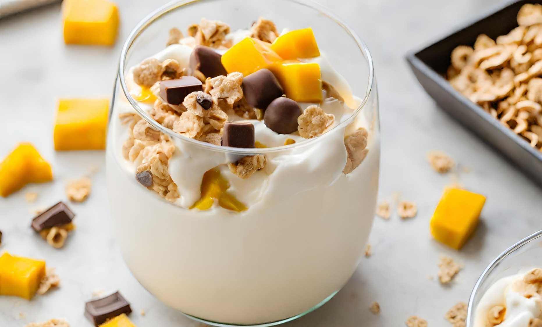 Receta de cereal con mango