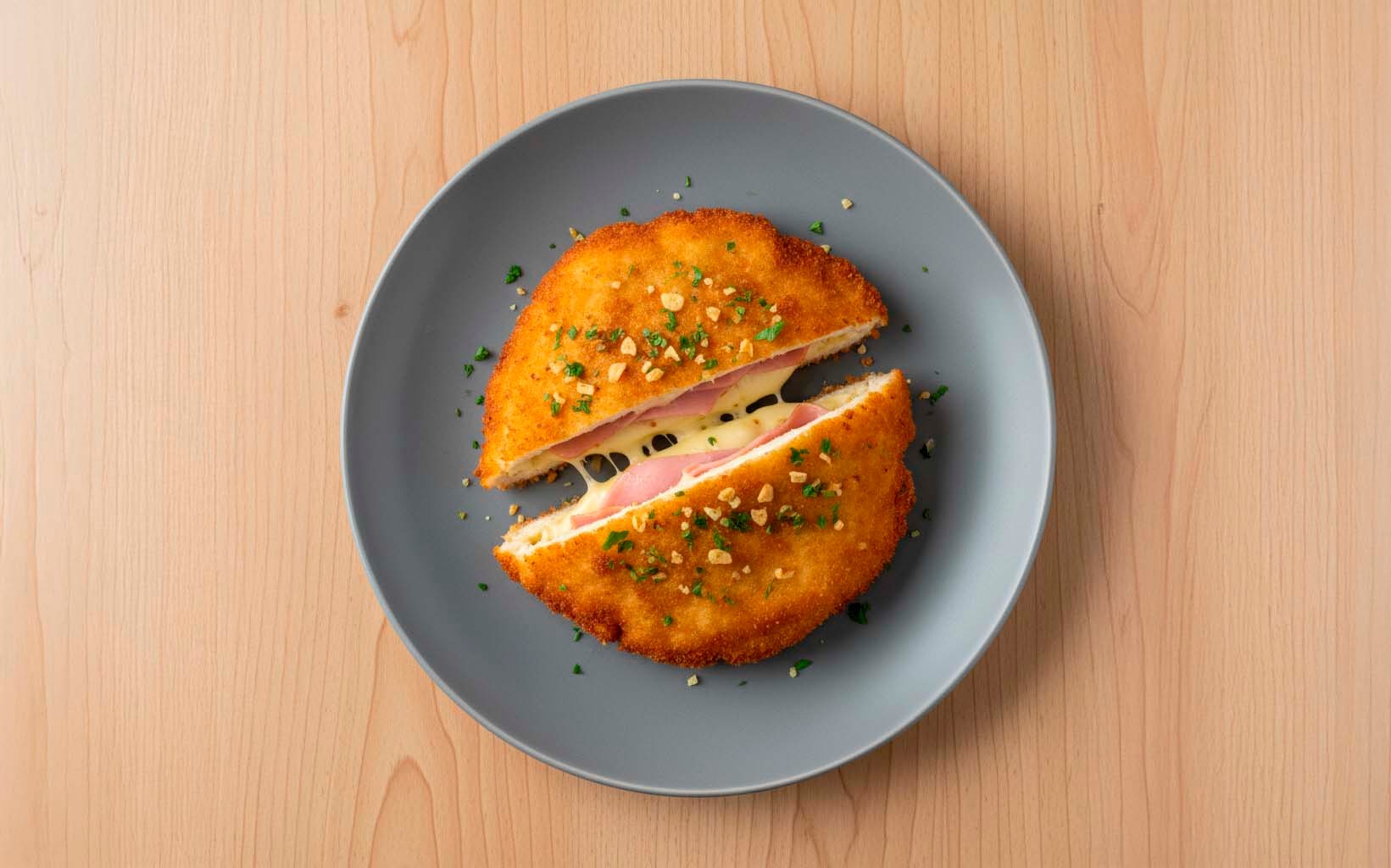 Milanesa Rellena con Jamón y Queso