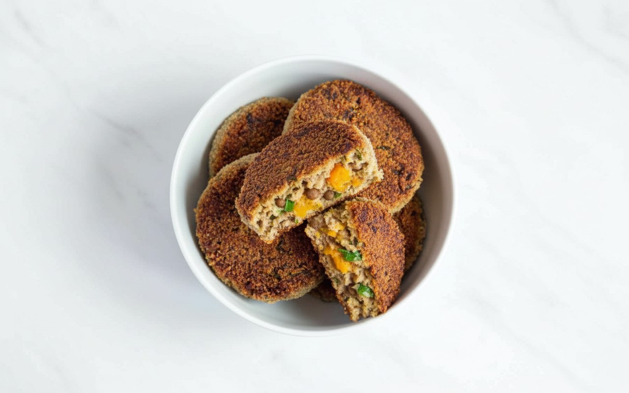 Bocaditos de Avena, Lentejas y Calabaza