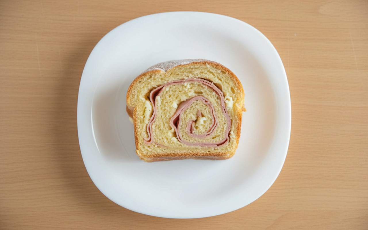 Pan Relleno de Jamón, Queso y Huevo