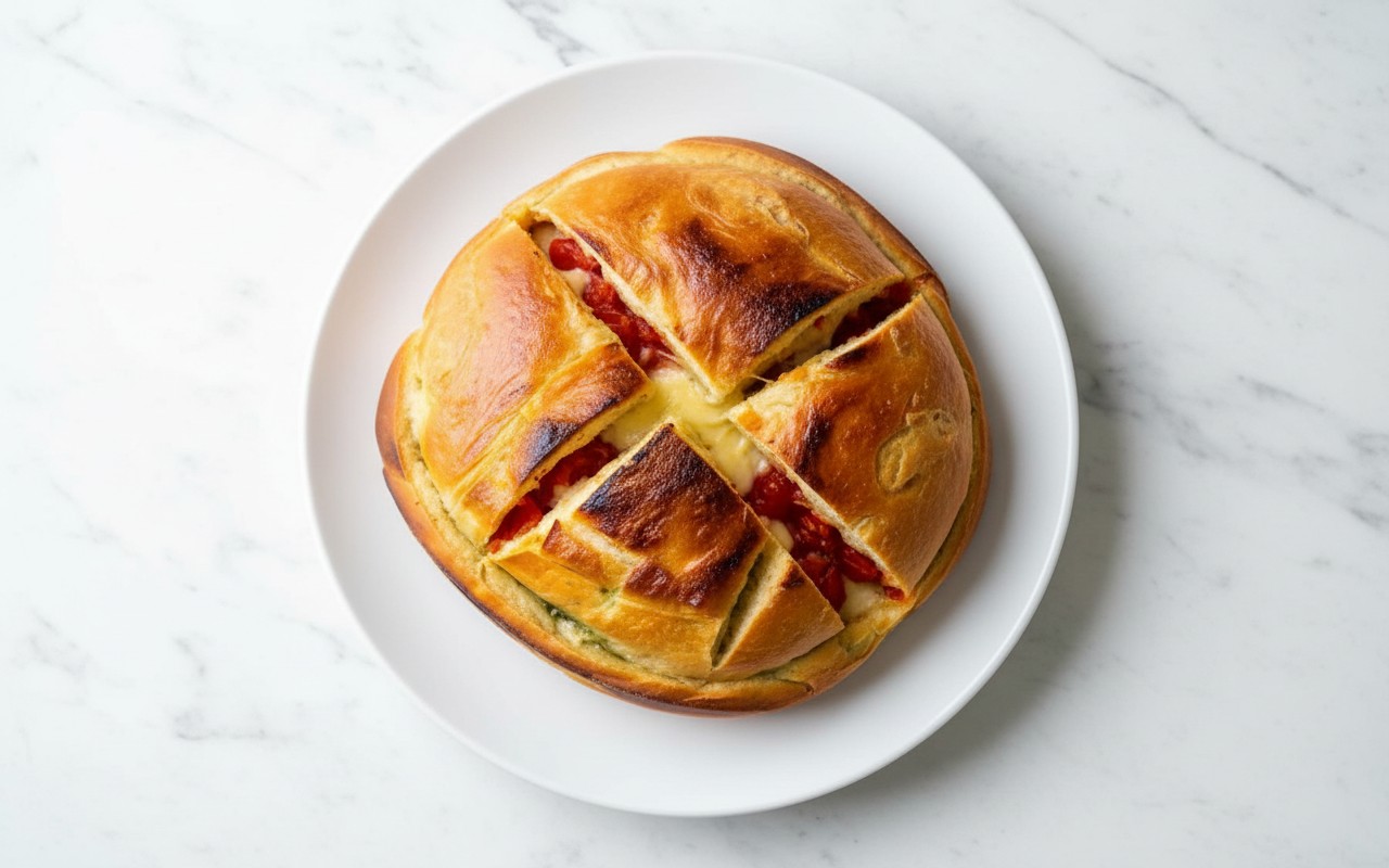 Pan Relleno de Tomate y Queso
