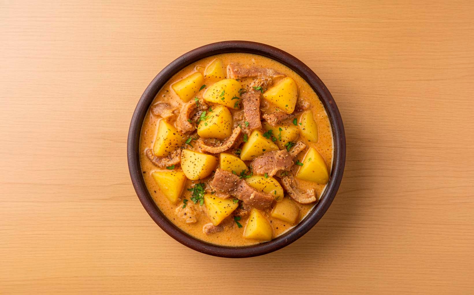 Papas con Cuero