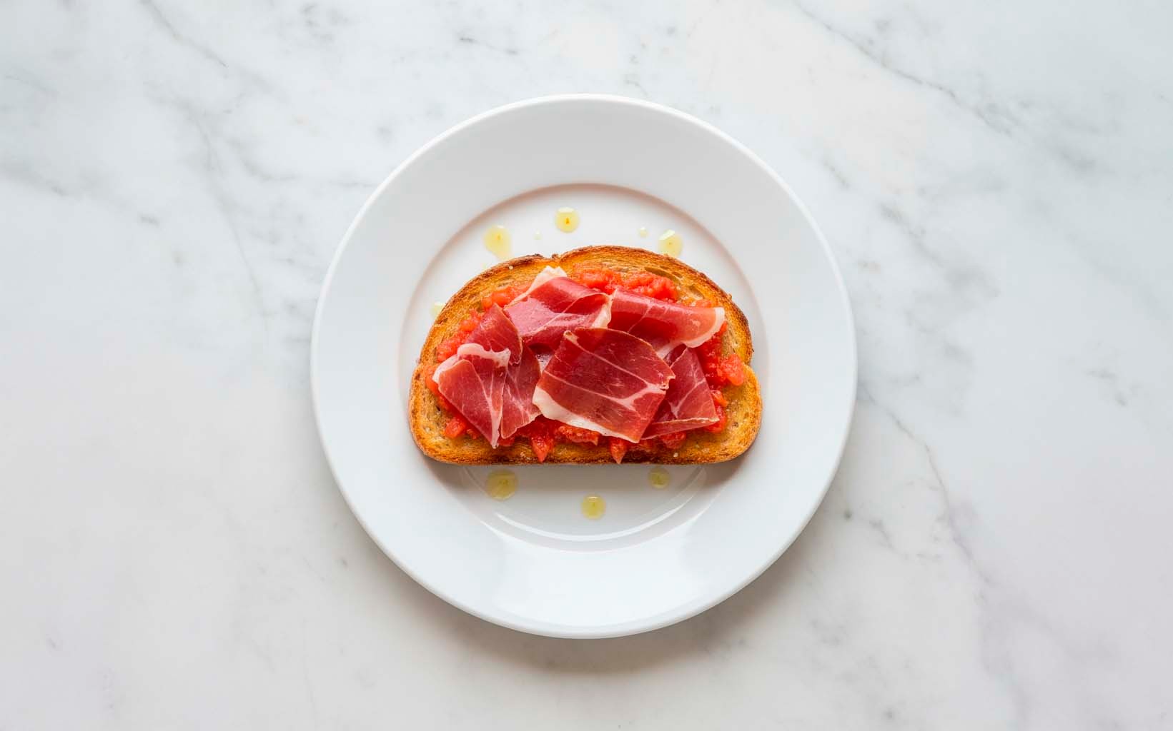 Tostada con Jamón Ibérico y Tomate