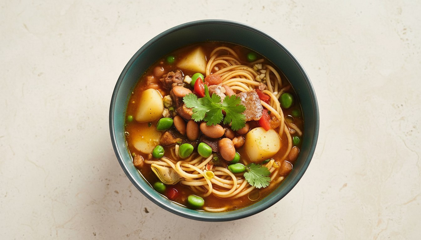 Habichuelas con Fideos