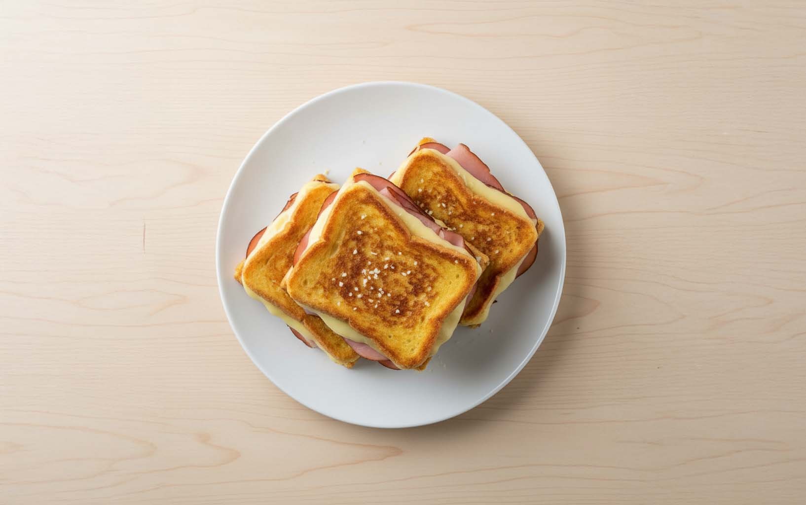 Tostadas Francesas de Jamón y Queso