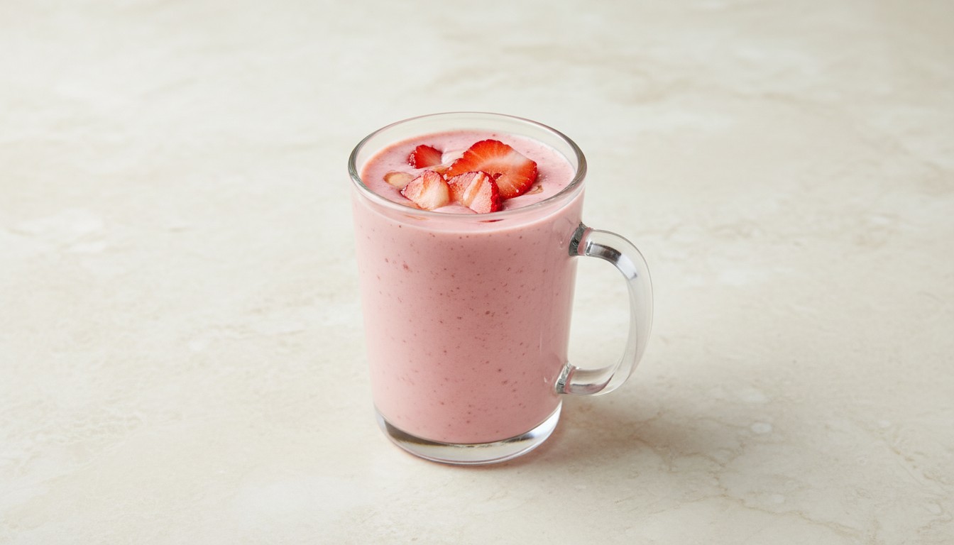 Batido de Plátano con Fresas