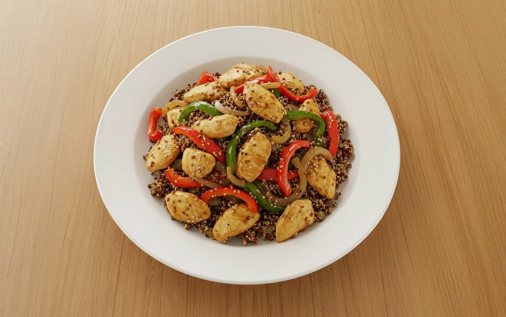 Quinua con Pollo Salteado