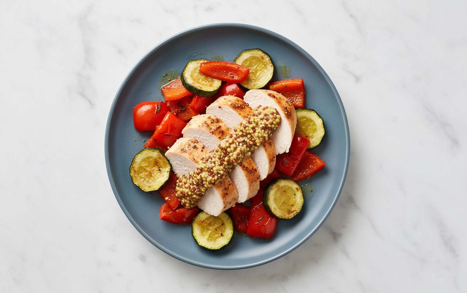 Pechuga de Pollo con Vegetales Rostizados