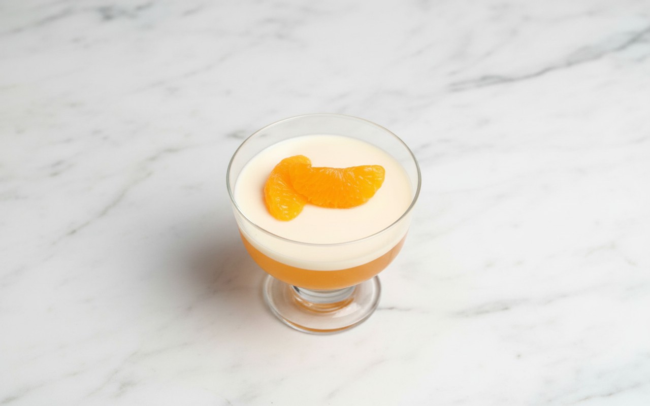 Panna Cotta de Mandarina Vegano