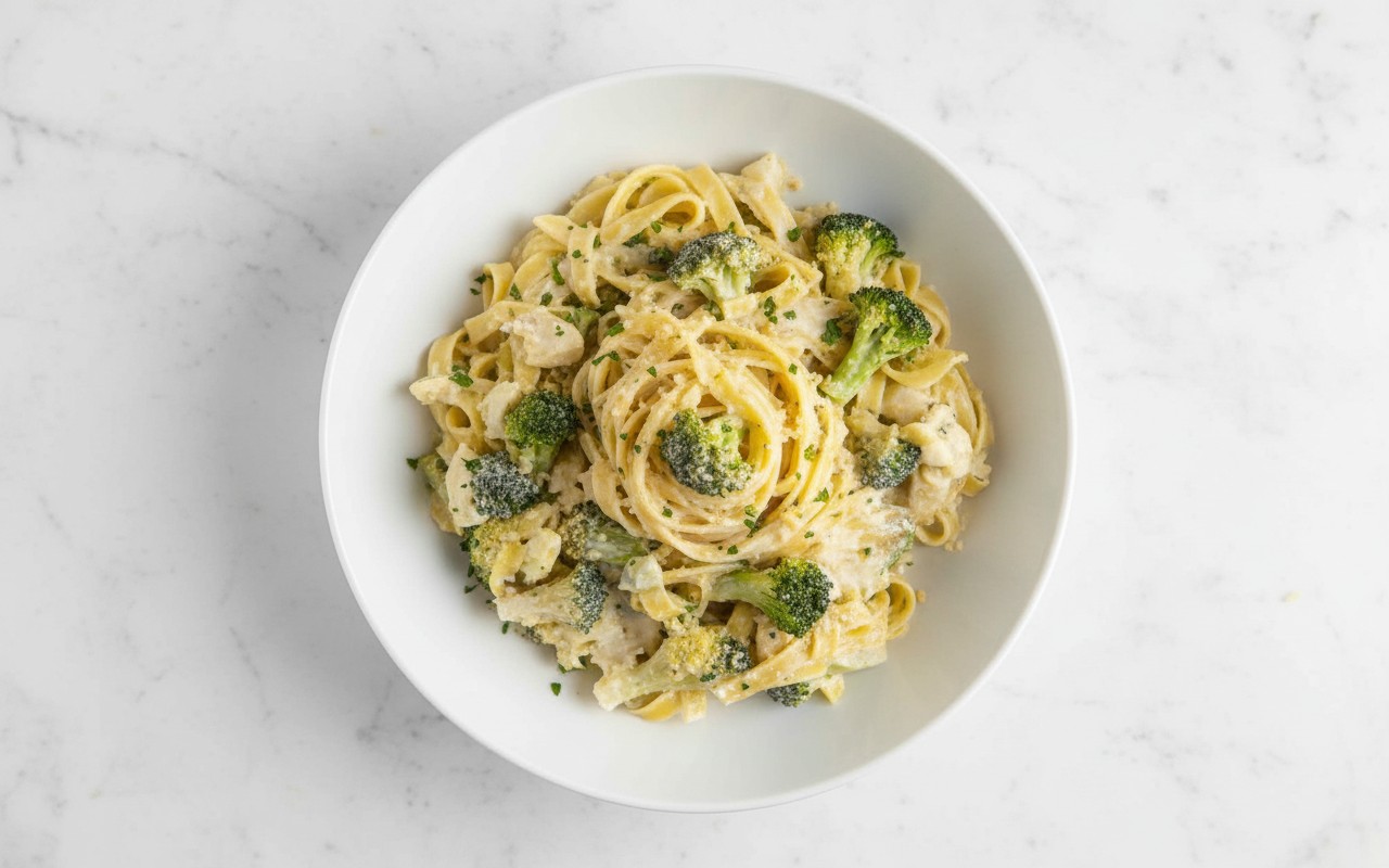 Pasta con Brócoli en Salsa de Cashew
