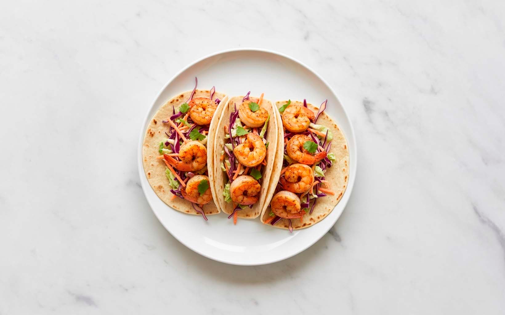 Tacos de Camarones con Ensalada de Col
