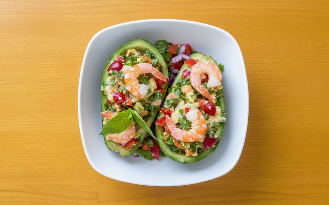 Palta Rellena con Camarones
