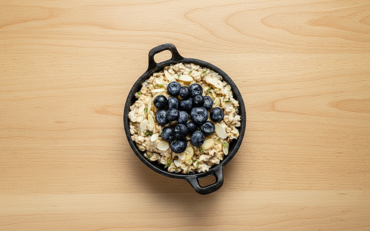 Avena Dulce Vegana con Arándanos y Almendras Laminadas
