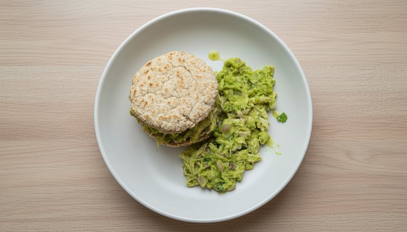 Pan de Avena con Pollo y Salsa de Palta