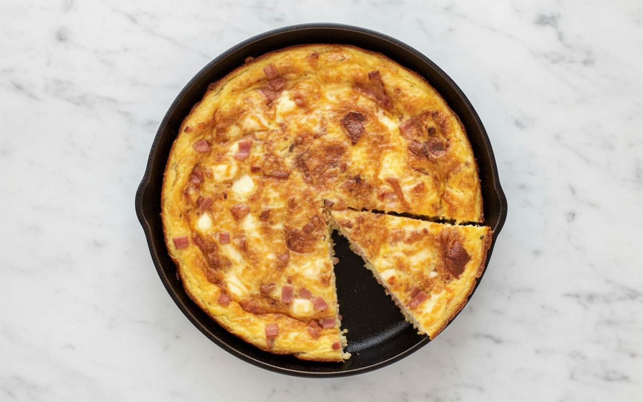 Frittata de Jamón y Queso