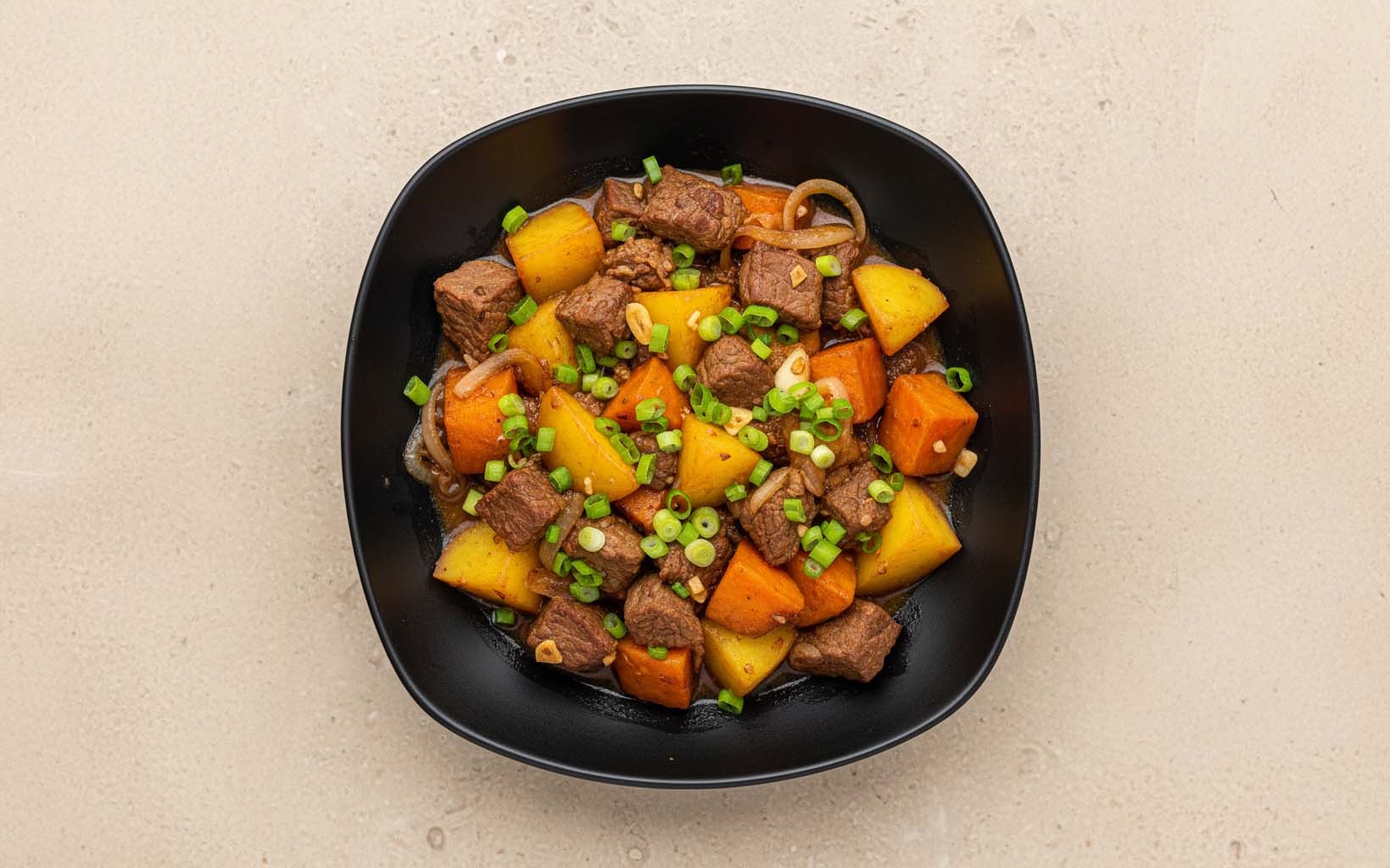 Carne Asada estilo Oriental con Papa y Camote