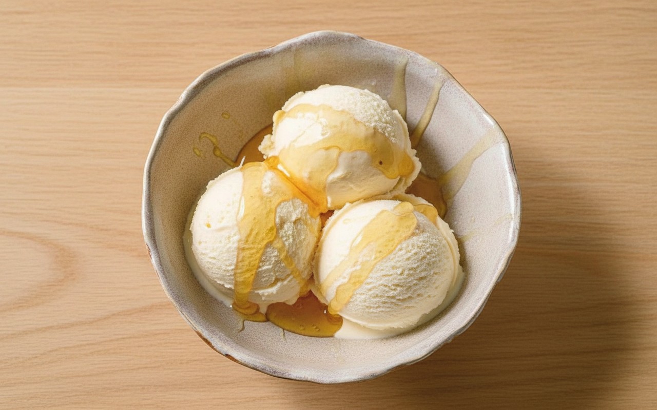 Helado de Plátano con Miel