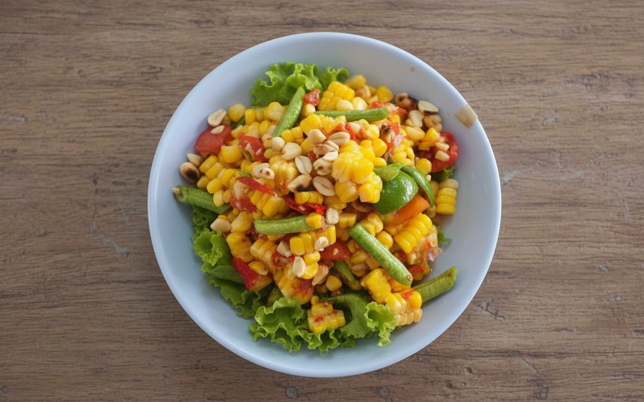 Ensalada de Choclo con Vainitas y Maní