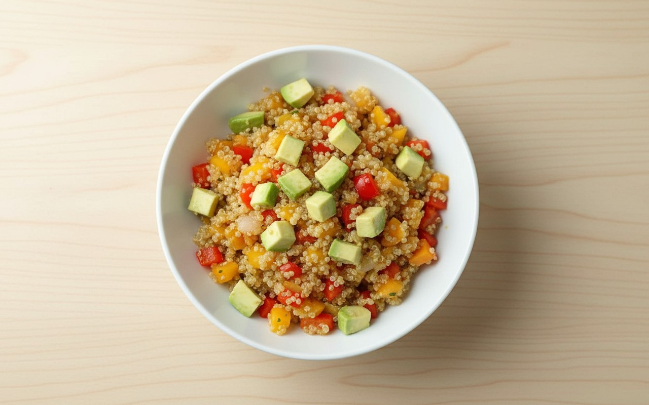 Quinua con Pimientos y Palta