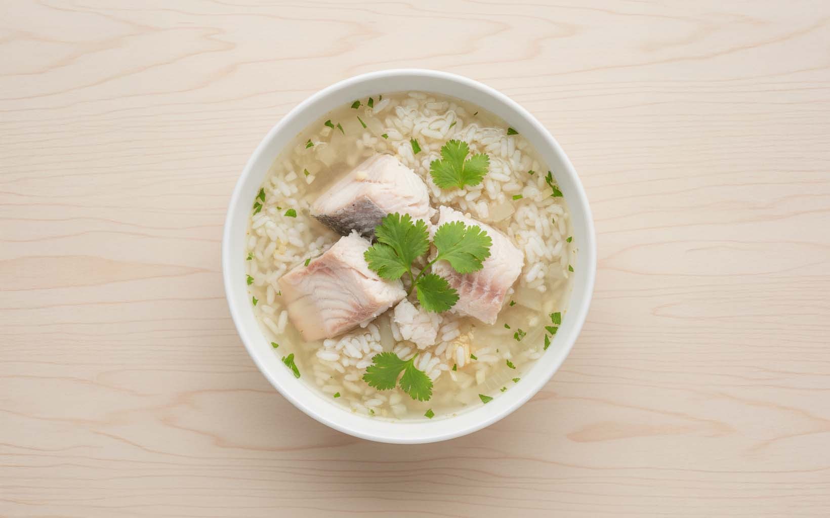 Sopa de Arroz con Pescado
