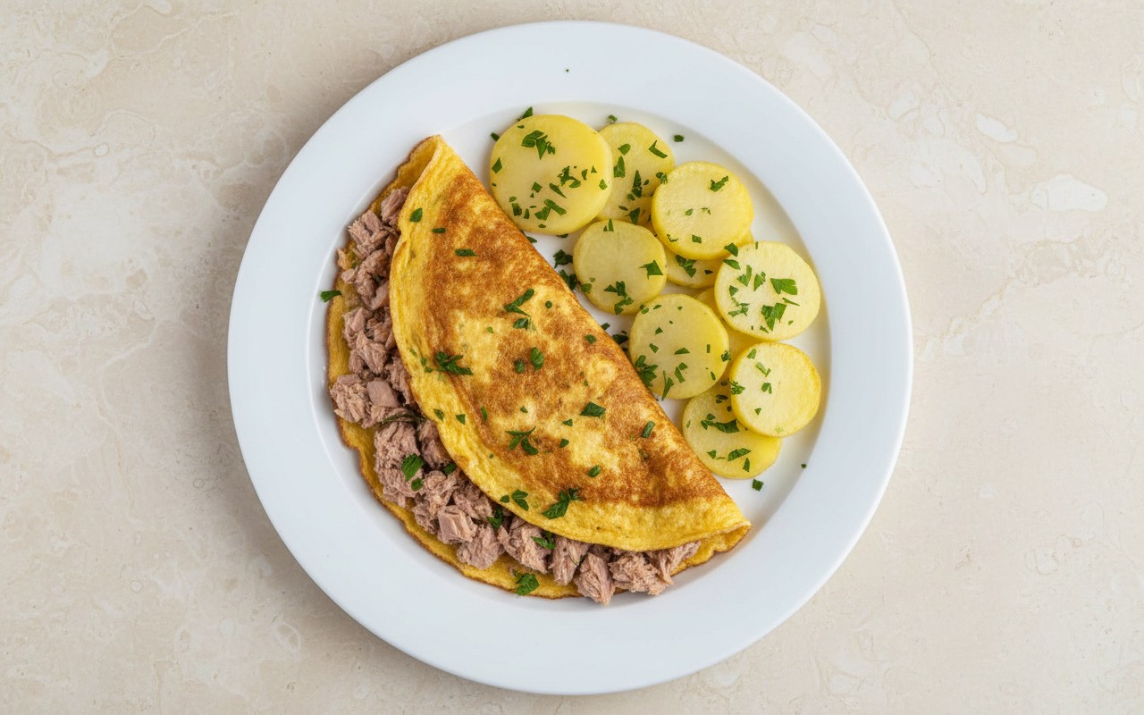 Omelette de Atún con Papas