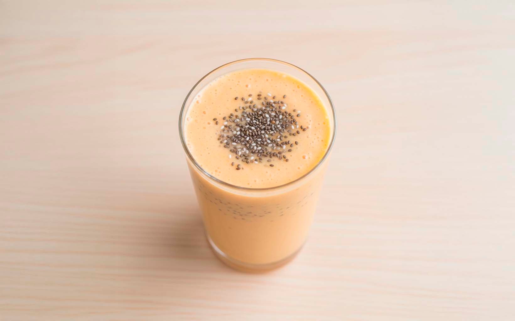 Batido de Plátano y Papaya con Chía