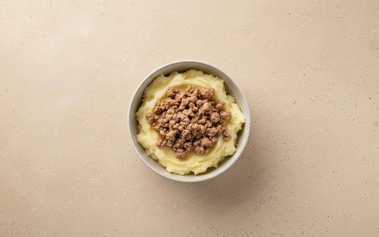 Carne Molida de Cerdo con Puré de Papas