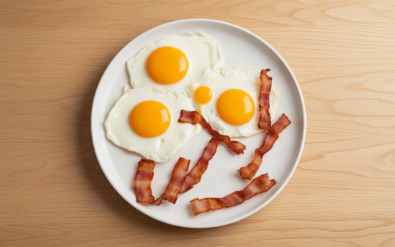 Huevos Fritos con Tocino
