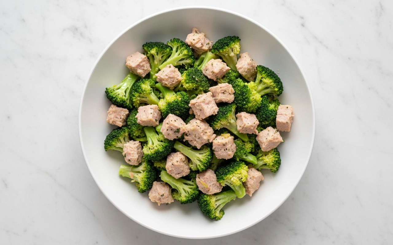 Ensalada de Atún con Brócoli y Aceite de Oliva