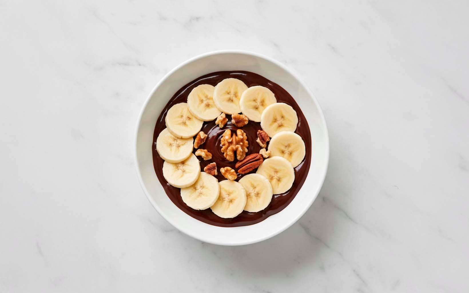 Plátano con Chocolate y Nueces