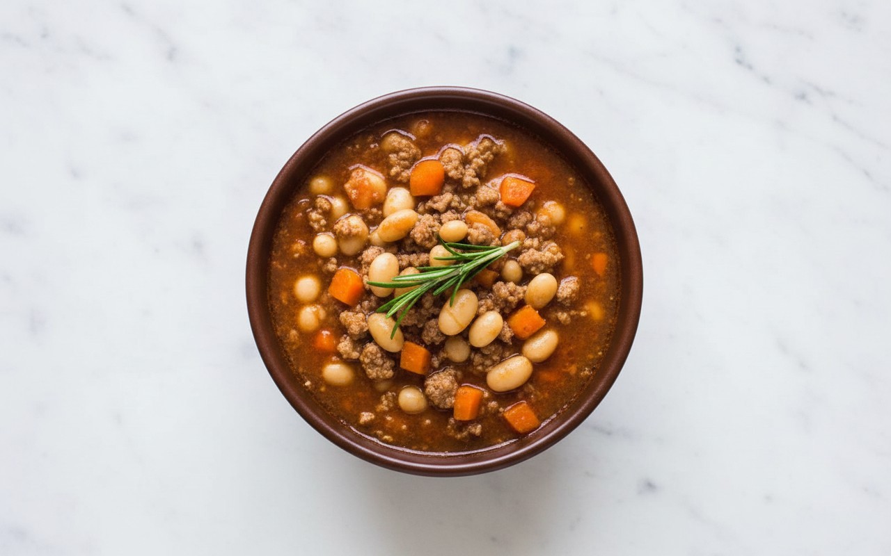 Bean Stew with Ground Beef