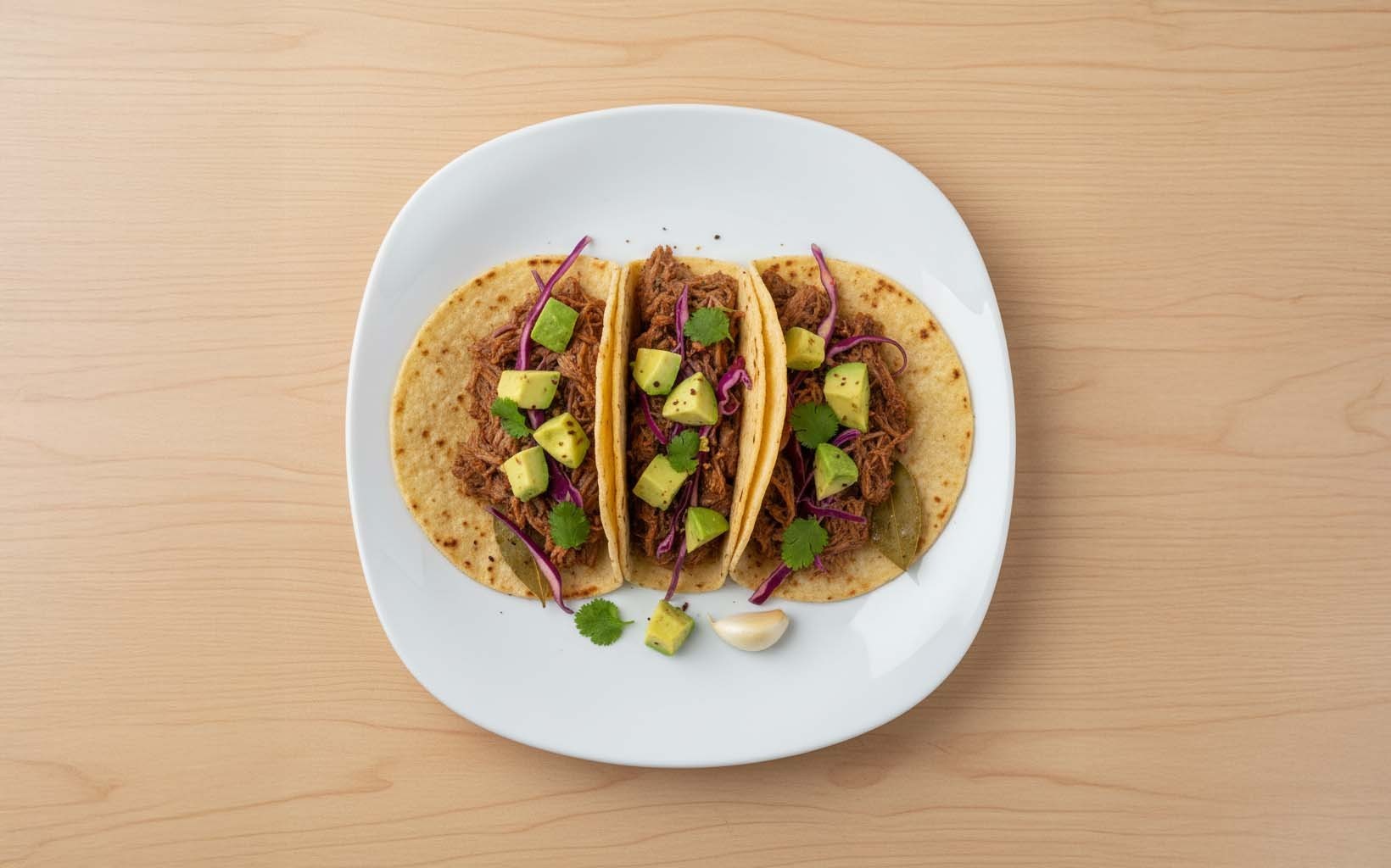 Shredded Beef and Avocado Taco