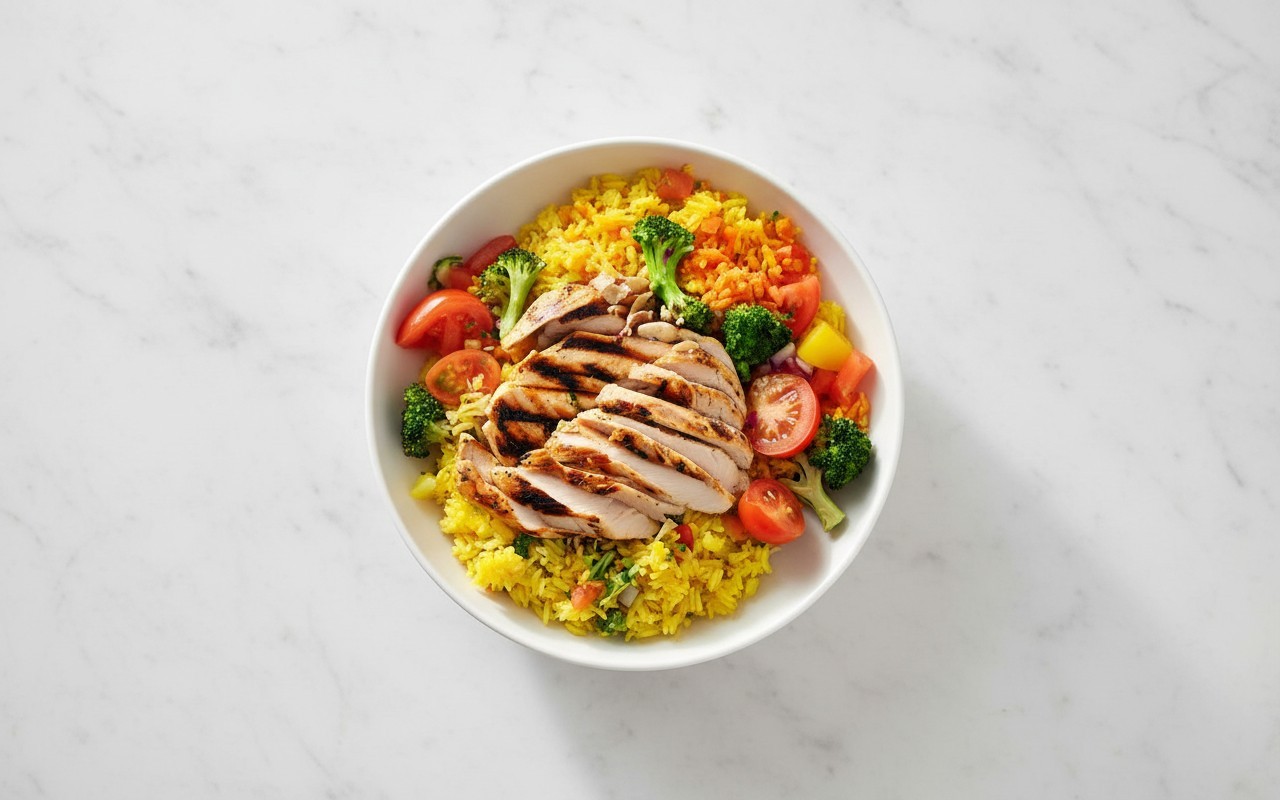 Chicken with Rice and Broccoli