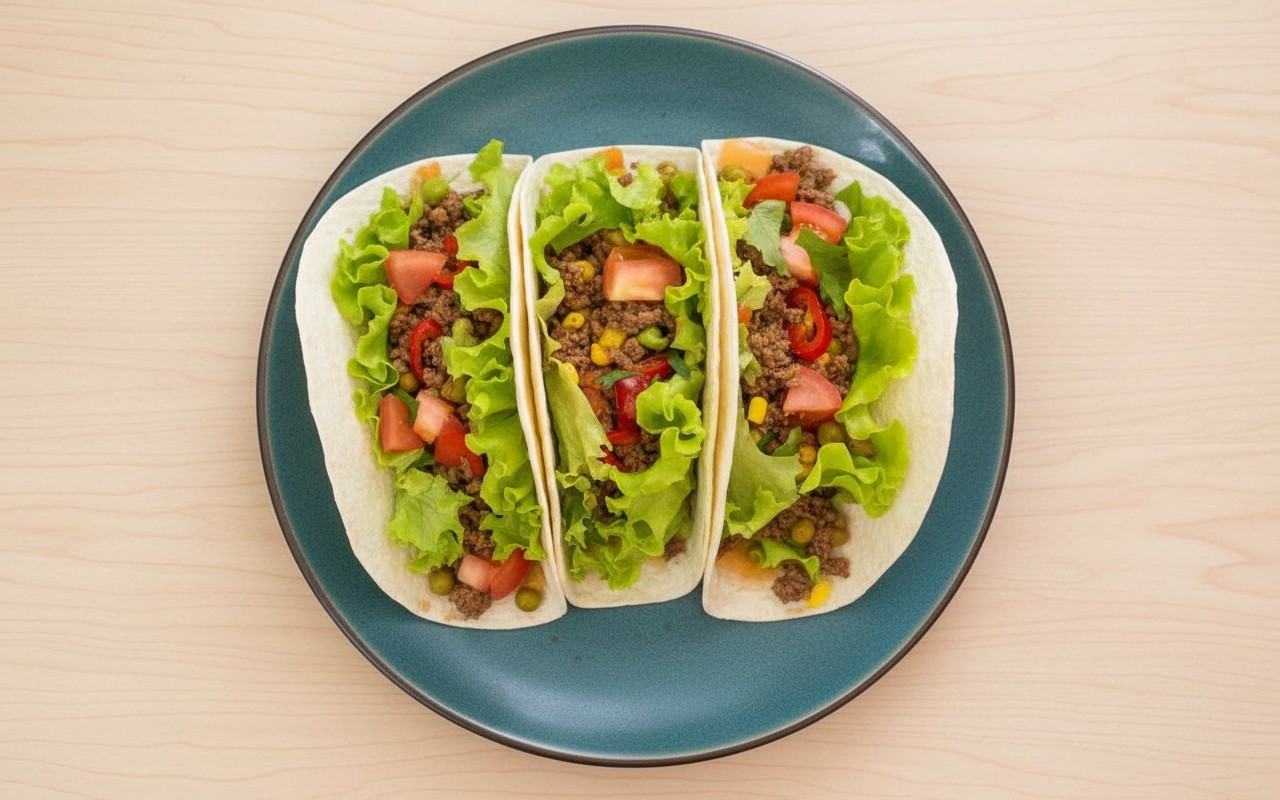 Beef and Peas Taco