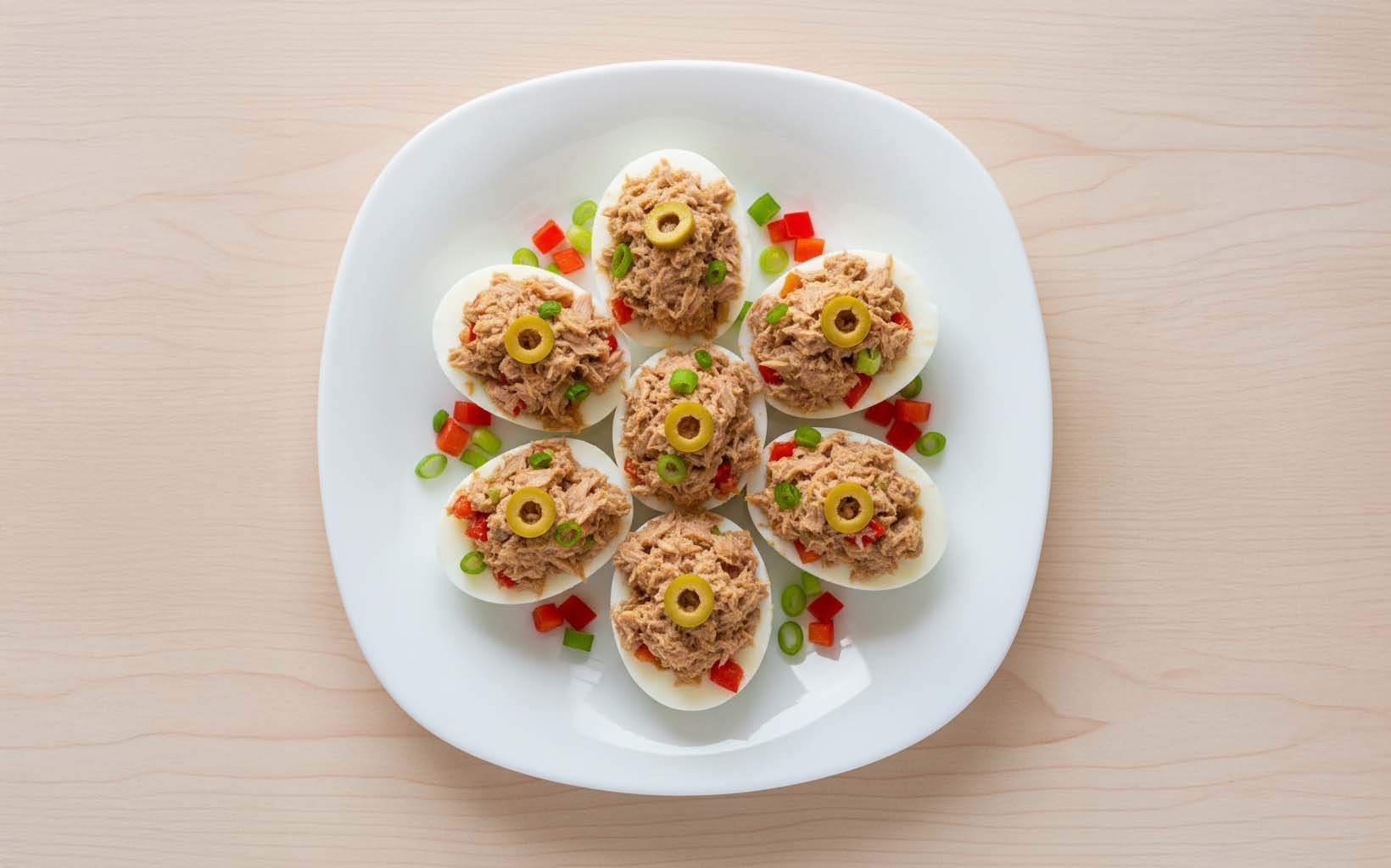 Bell Pepper Stuffed Eggs