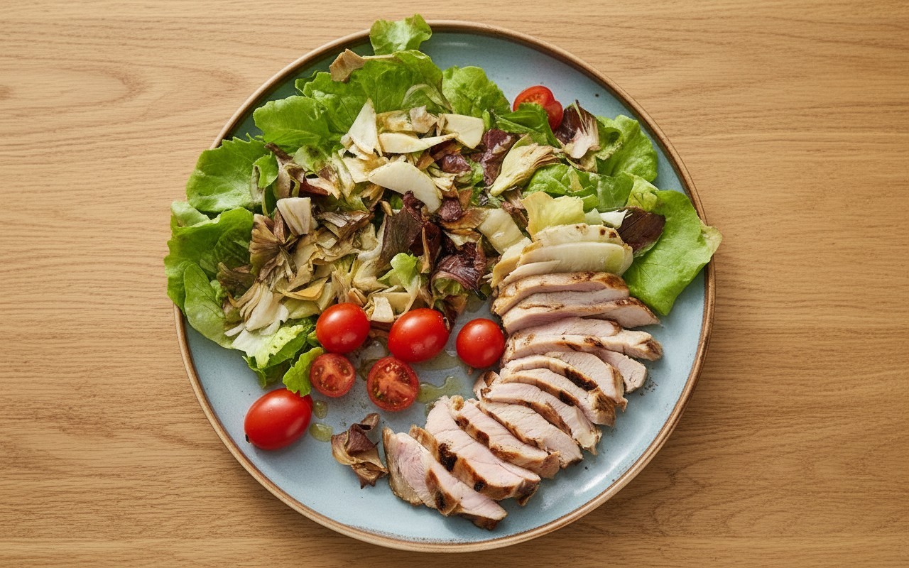 Grilled Pork and Artichoke Salad