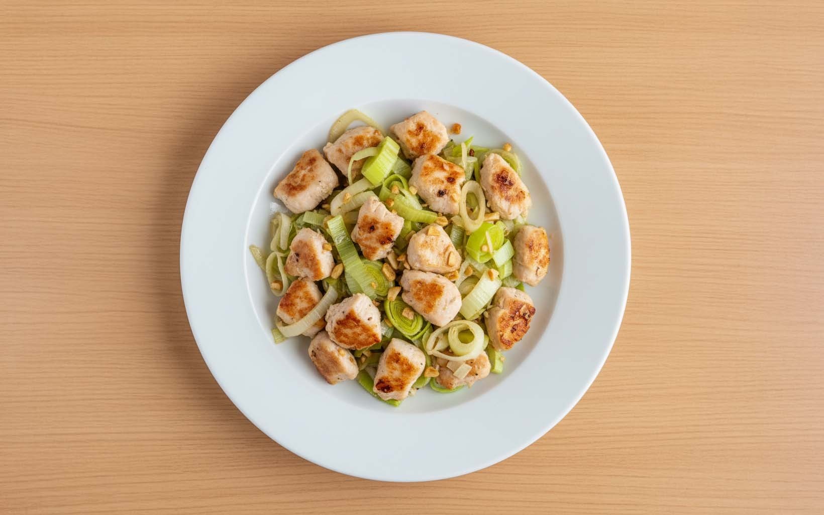 Chicken with Sautéed Leek