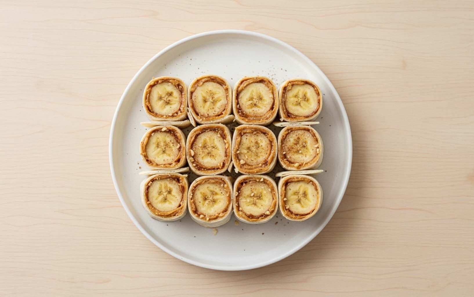 Peanut Butter and Banana Roll-Ups