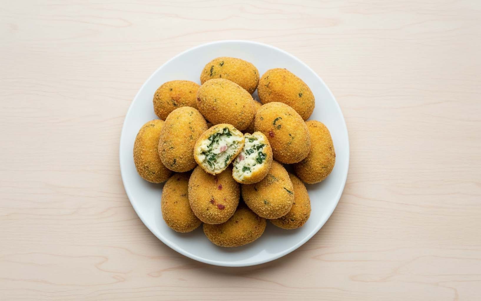 Bacon and Spinach Croquettes