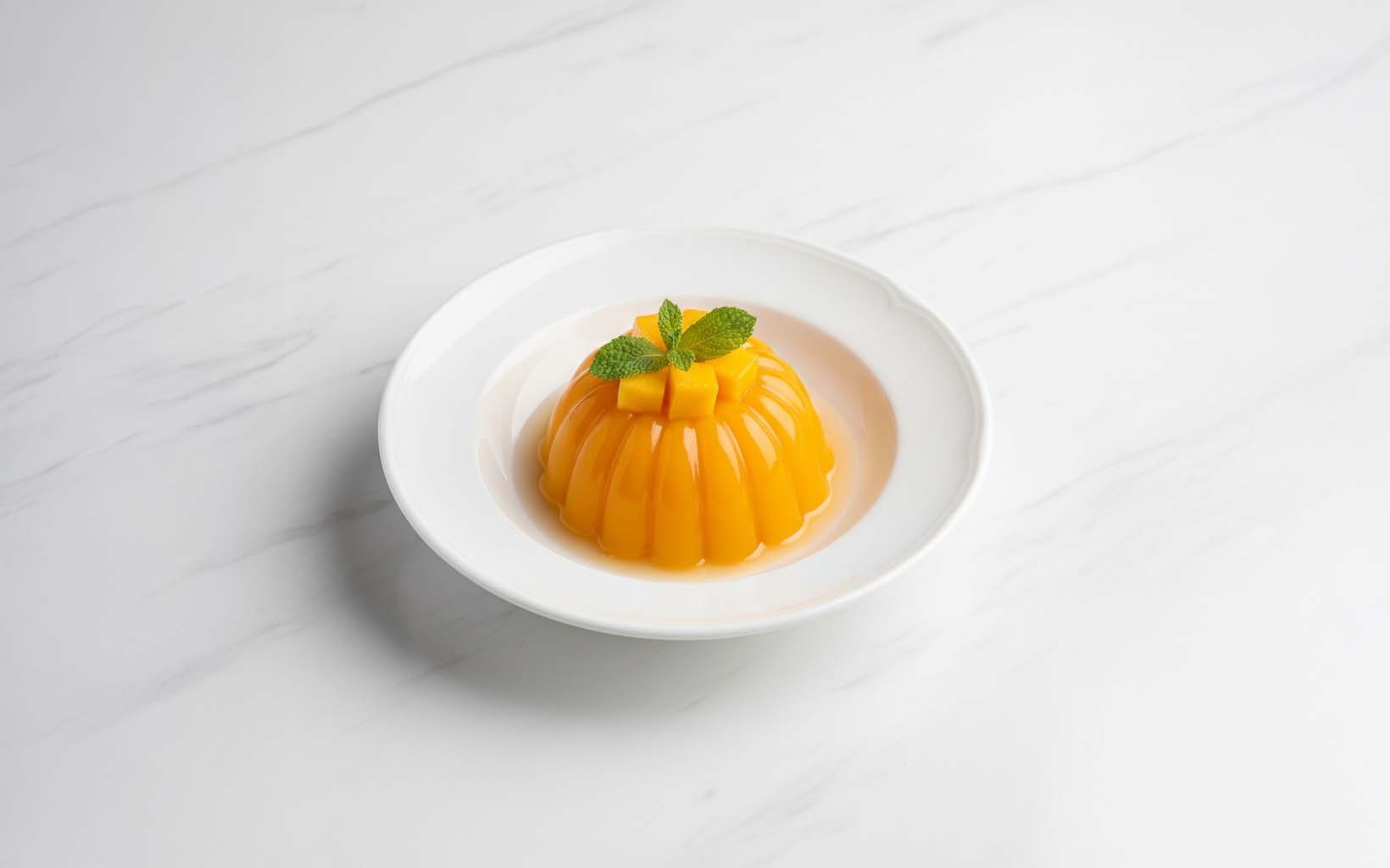 Mango Gelatin Dessert