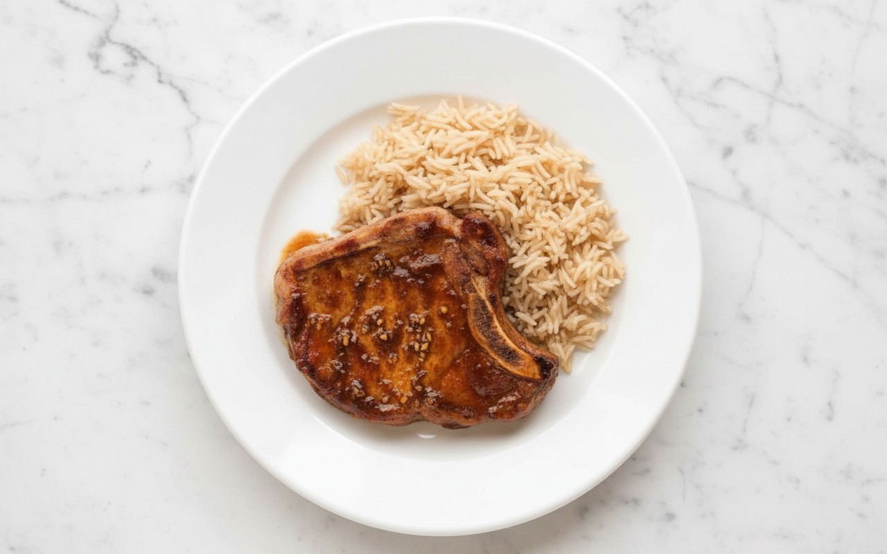 Garlic Pork with Rice