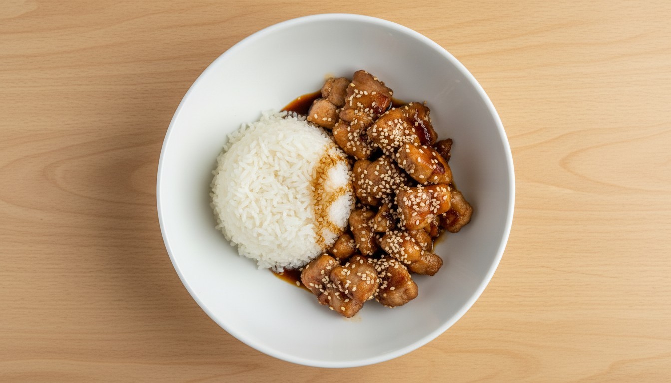 Sesame Pork with Rice