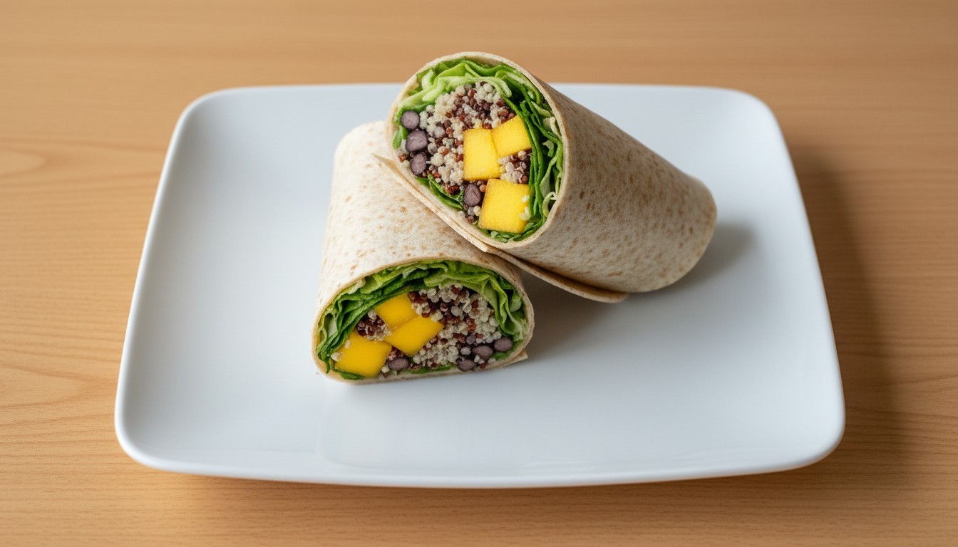 Quinoa and Beans Wrap