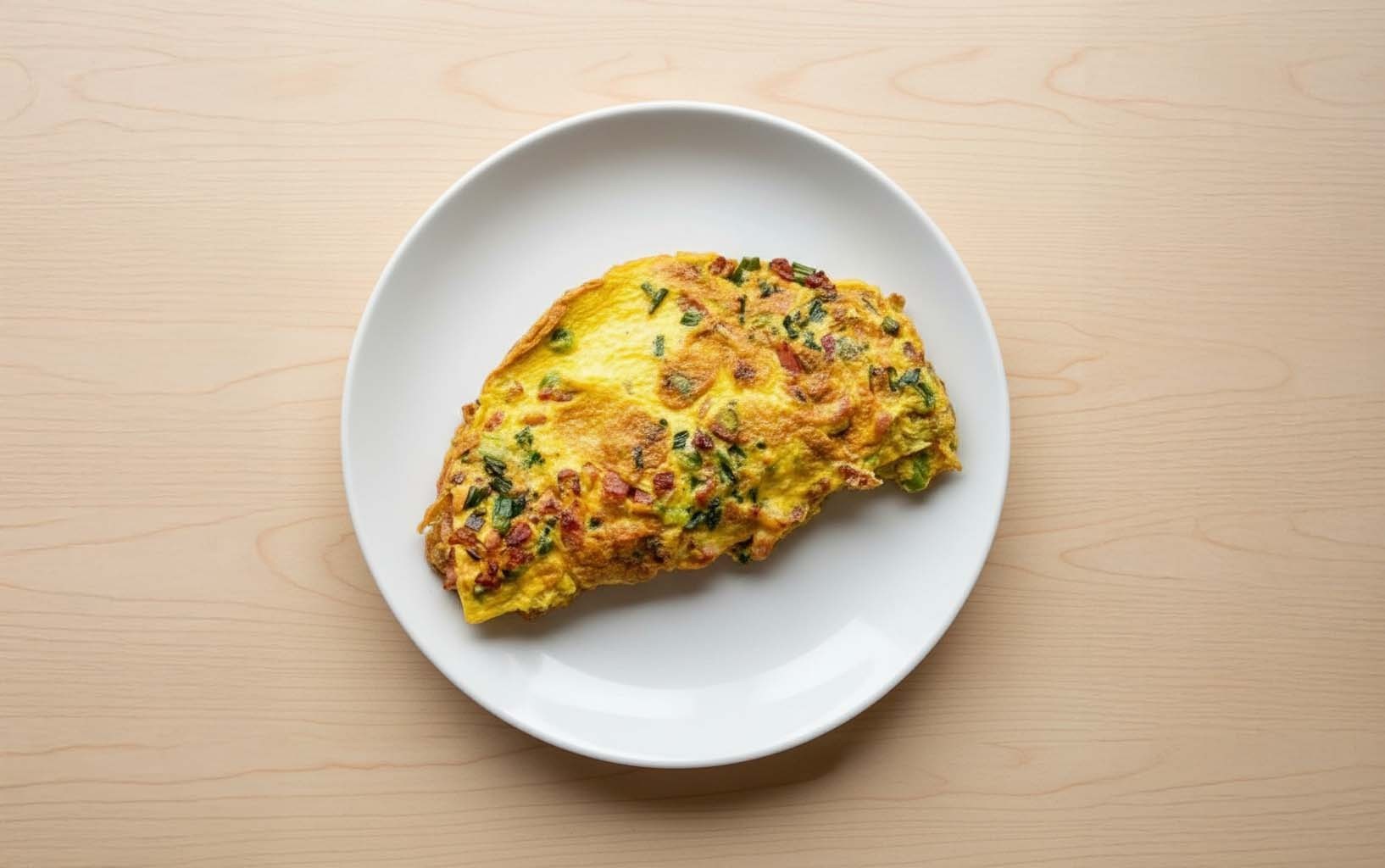 Bacon and Scallion Omelet
