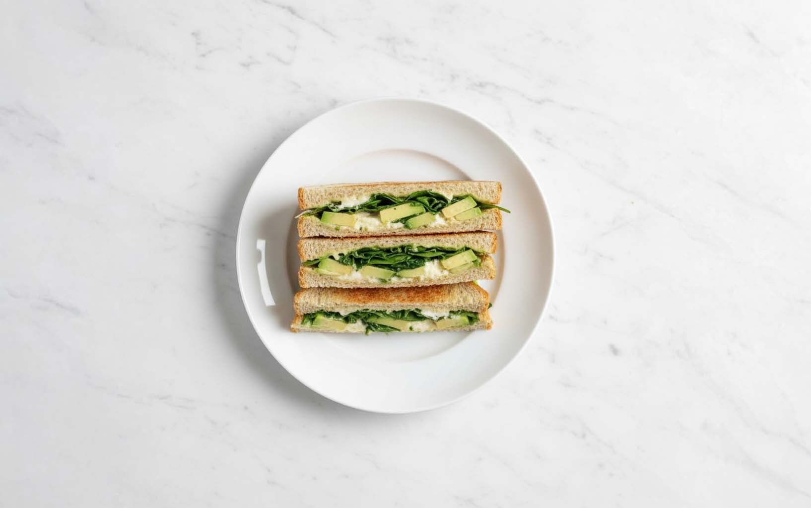 Avocado and Cheese Sandwich