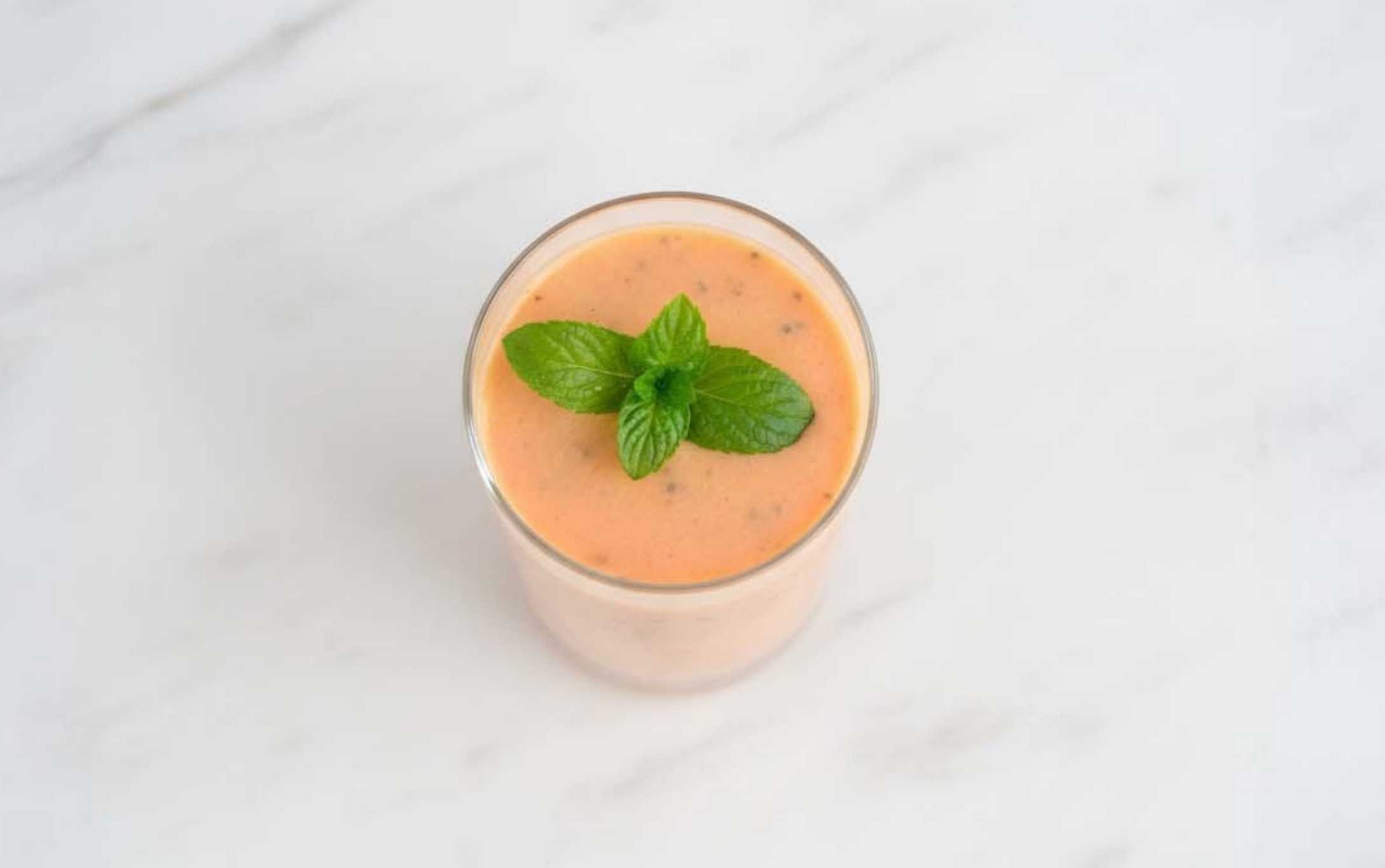 Papaya Smoothie with Milk