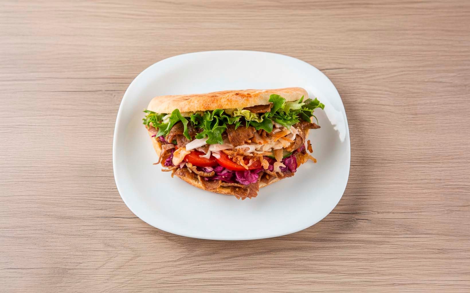 Pita Bread with Spiced Beef
