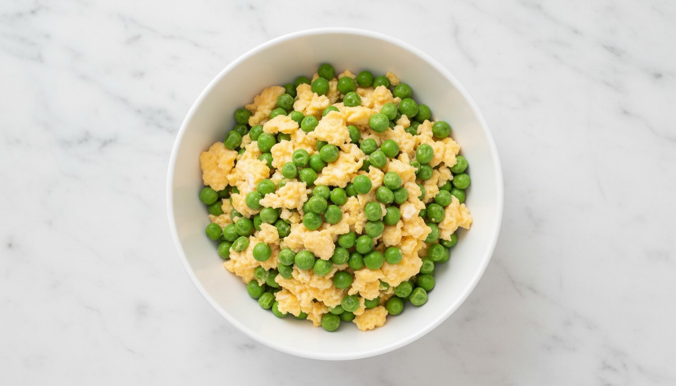 Scrambled Eggs with Peas